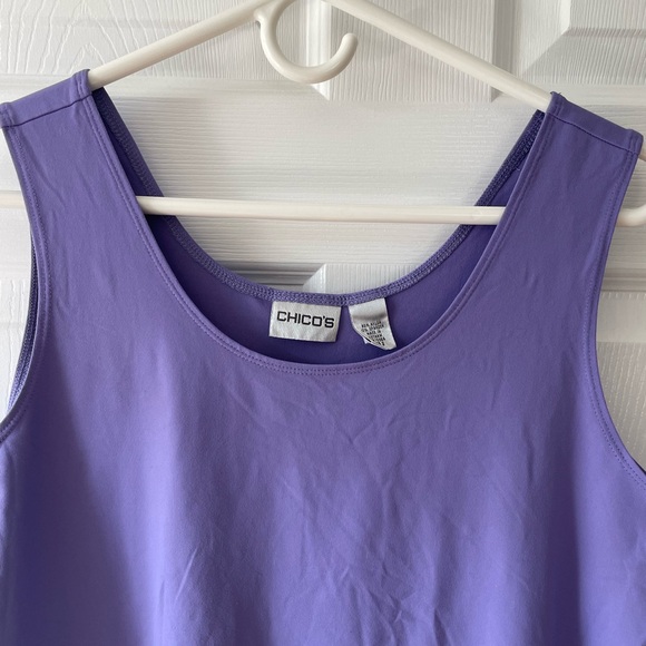 Chico’s Women’s Purple Sleeveless Tank Top Size 2 US 12/14 - Picture 2 of 3